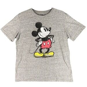 Mickey Mouse Shirt Mens Extra Large Retro Disney ‎ Drawing Casual Short-sleeve